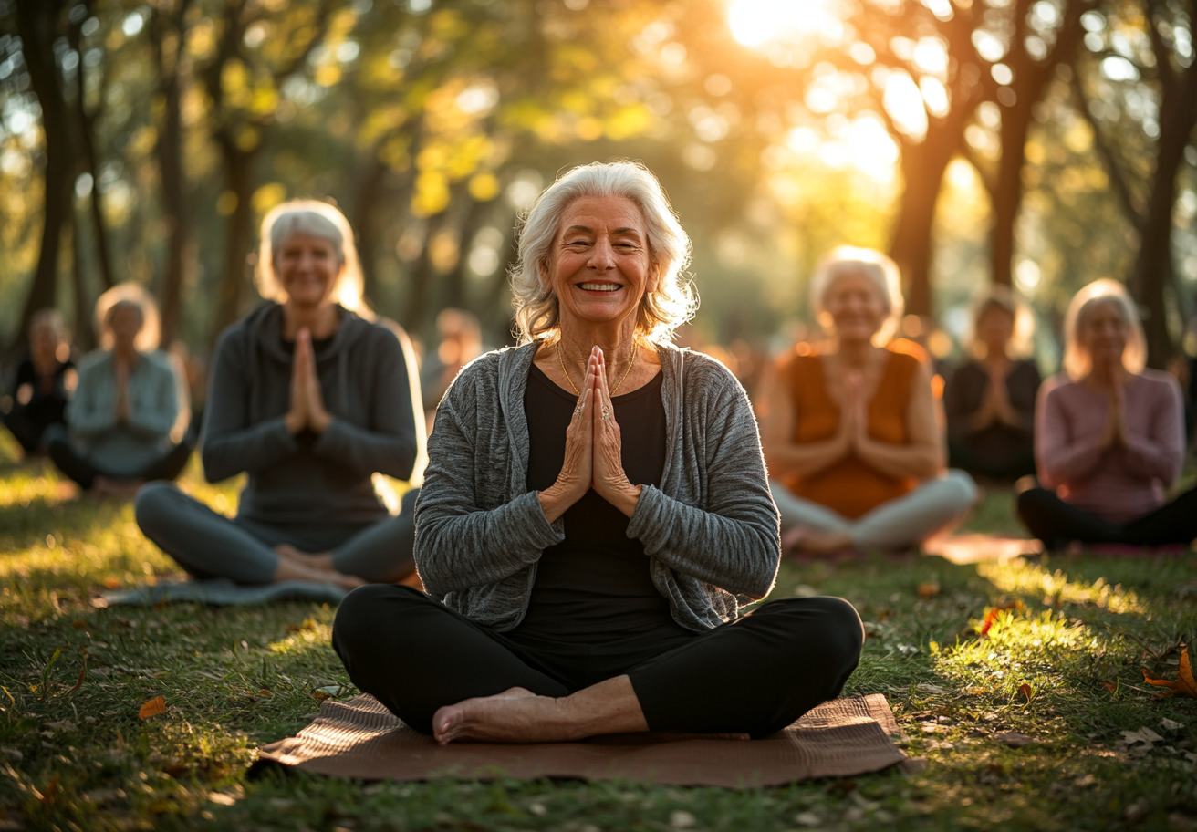 Мирна йога-сесія на природі